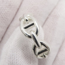 将图像加载到图库查看器中，HERMES Chaine d&#39;Ancre Anchene Ring Size PM/51/#11 SV925
