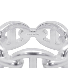 将图像加载到图库查看器中，HERMES Chaine d&#39;Ancre Anchene Ring Size PM/51/#11 SV925
