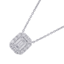 Load image into Gallery viewer, GRAFF Icon Emerald Cut Diamond Pendant 18K White Gold
