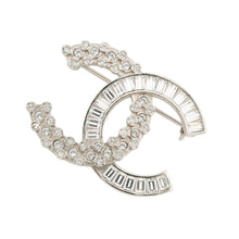 Load image into Gallery viewer, CHANEL CC Logo BroochA96994 Metal Rai Stone
