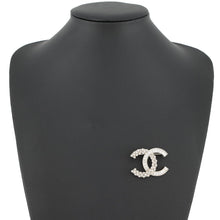 Load image into Gallery viewer, CHANEL CC Logo BroochA96994 Metal Rai Stone
