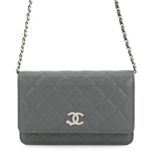 将图像加载到图库查看器中，CHANEL CC Comet ChainShoulder Bag GrayAP3723 Caviar Leather
