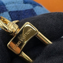 将图像加载到图库查看器中，LOUIS VUITTON LV Louis Bear Bag Charm Noir/Blue/BrownM03206 Fake fur
