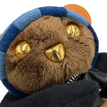 将图像加载到图库查看器中，LOUIS VUITTON LV Louis Bear Bag Charm Noir/Blue/BrownM03206 Fake fur
