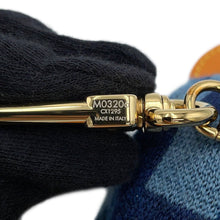 将图像加载到图库查看器中，LOUIS VUITTON LV Louis Bear Bag Charm Noir/Blue/BrownM03206 Fake fur
