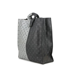 Load image into Gallery viewer, LOUIS VUITTON Tote Noir/SilverM43816 Monogram Eclipse Split
