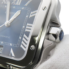 将图像加载到图库查看器中，CARTIER Santos de Cartier LM W39.8mm Stainless Steel Blue DialWSSA0030
