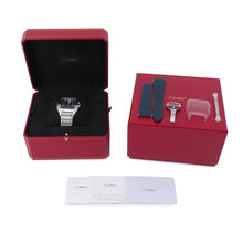 将图像加载到图库查看器中，CARTIER Santos de Cartier LM W39.8mm Stainless Steel Blue DialWSSA0030
