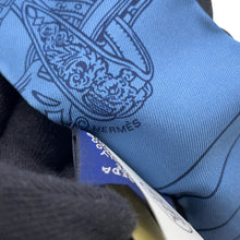 Load image into Gallery viewer, HERMES Twilly BRIDES DE GALA EN FLEURS Brides de Gala en Fleurs Marine/Pink/Blue Jean Silk100%
