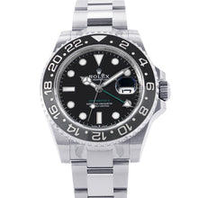 Load image into Gallery viewer, ROLEX GMT Master II W40mm Stainless Steel Black Dial126710GRNR

