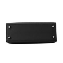 将图像加载到图库查看器中，HERMES Kelly Sellier Black Epsom Size 25
