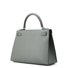 将图像加载到图库查看器中，HERMES Kelly Sellier Vert Amand Epsom Size 28
