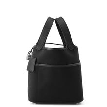 将图像加载到图库查看器中，HERMES Picotin Lock Cargo Black Towar Goeran Swift Leather Size PM
