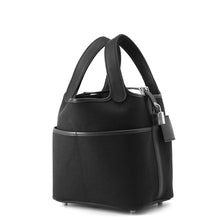 将图像加载到图库查看器中，HERMES Picotin Lock Cargo Black Towar Goeran Swift Leather Size PM
