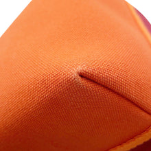 将图像加载到图库查看器中，HERMES Brid a Black Orange/Bordeaux Canvas Size GM
