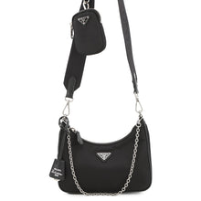 Load image into Gallery viewer, PRADA Re-Edition 2005 Re-Nylon Shoulder Bag Black1BH204 Nylon Leather

