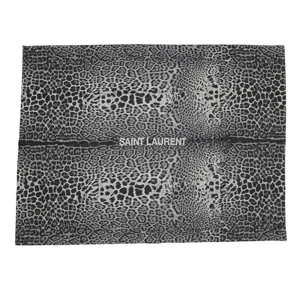 SAINT LAURENT PARIS Rive Droit Exclusive Blanket Gray677532 Wool Silk