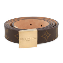 Load image into Gallery viewer, LOUIS VUITTON Belt Carre Size 85 BrownM6800V Monogram
