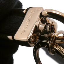 将图像加载到图库查看器中，LOUIS VUITTON Porte Cles LV Panda Noir/White/PinkM00993 Monogram Leather Gold Plated Rhinestone
