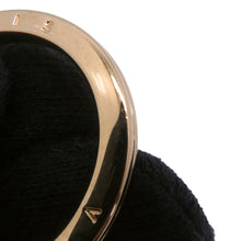 将图像加载到图库查看器中，LOUIS VUITTON Porte Cles LV Panda Noir/White/PinkM00993 Monogram Leather Gold Plated Rhinestone
