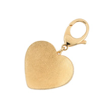 将图像加载到图库查看器中，CHANEL CC Logo Denim Bag Charm with Heart Motif NavyABC827 Gold Plated Resin
