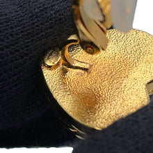 Load image into Gallery viewer, CHANEL CC Logo Denim Heart Motif Earrings NavyABC742 Gold Plated Resin
