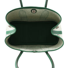 Load image into Gallery viewer, HERMES Neo Garden Ecru/Vert Moyen Negonda Leather Toile H Size 23
