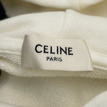 Load image into Gallery viewer, CELINE CELINE logo hoodie in Rhinestone Size S White2Y89B670Q Cotton100% Rhinestone
