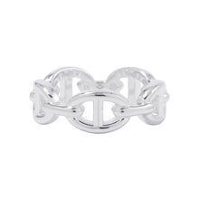 将图像加载到图库查看器中，HERMES Chaine d&#39;Ancre Anchene Ring Size PM/55/#15 SV925
