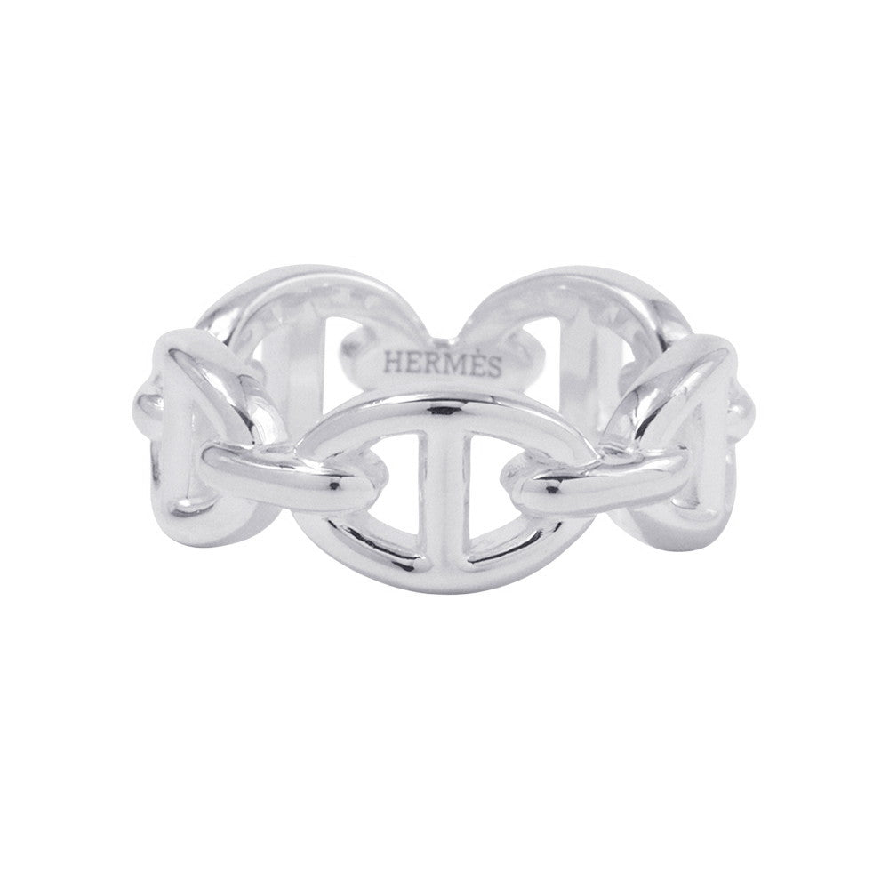 HERMES Chaine d'Ancre Anchene Ring Size PM/51/#11 SV925