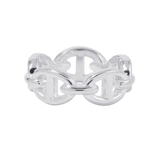 将图像加载到图库查看器中，HERMES Chaine d&#39;Ancre Anchene Ring Size PM/51/#11 SV925
