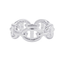将图像加载到图库查看器中，HERMES Chaine d&#39;Ancre Anchene Ring Size PM/51/#11 SV925
