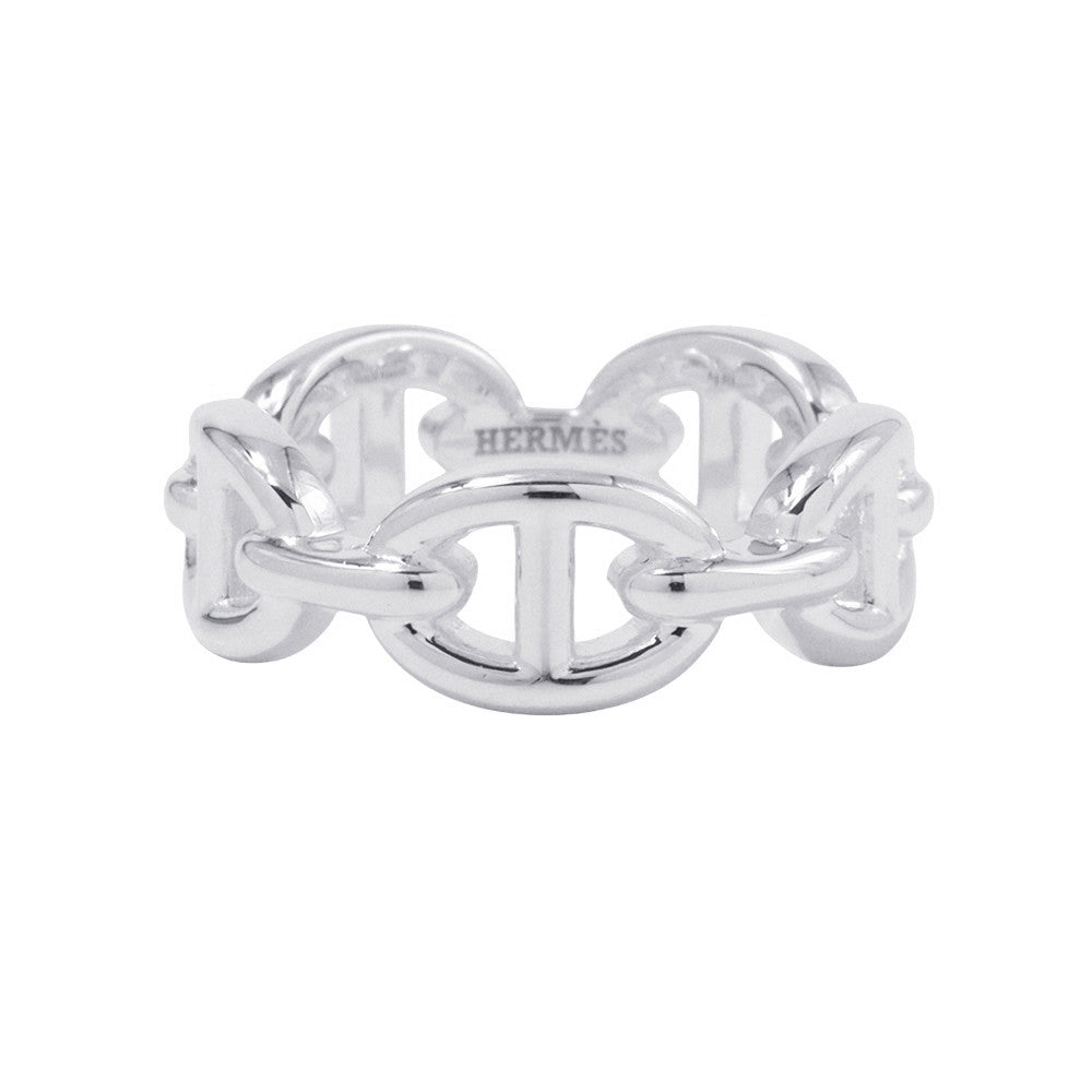 HERMES Chaine d'Ancre Anchene Ring Size PM/51/#11 SV925