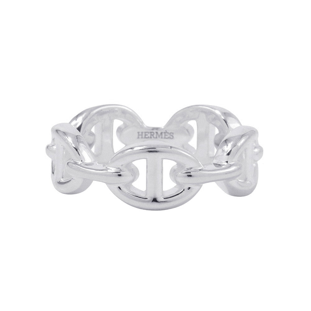 HERMES Chaine d'Ancre Anchene Ring Size PM/51/#11 SV925
