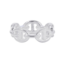 将图像加载到图库查看器中，HERMES Chaine d&#39;Ancre Anchene Ring Size PM/51/#11 SV925
