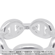 将图像加载到图库查看器中，HERMES Chaine d&#39;Ancre Anchene Ring Size PM/51/#11 SV925
