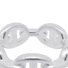 将图像加载到图库查看器中，HERMES Chaine d&#39;Ancre Anchene Ring Size PM/51/#11 SV925

