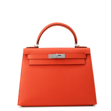 将图像加载到图库查看器中，HERMES Kelly Sellier Capucines Epsom Size 28
