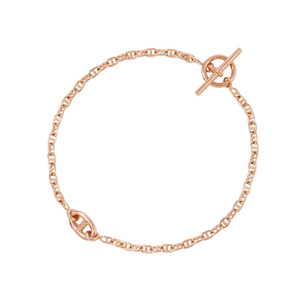 HERMES New Farandole Bracelet Size ST 18K Pink Gold