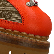 Load image into Gallery viewer, GUCCI The North Face collaboration trekking boots Orange/Beige679914 GG Canvas Leather Size 10
