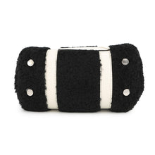 将图像加载到图库查看器中，FENDI Zucca 2-way mini bag Black/White7VA570 Fur Leather
