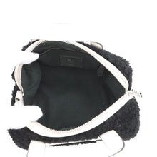 将图像加载到图库查看器中，FENDI Zucca 2-way mini bag Black/White7VA570 Fur Leather
