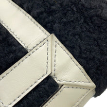 将图像加载到图库查看器中，FENDI Zucca 2-way mini bag Black/White7VA570 Fur Leather
