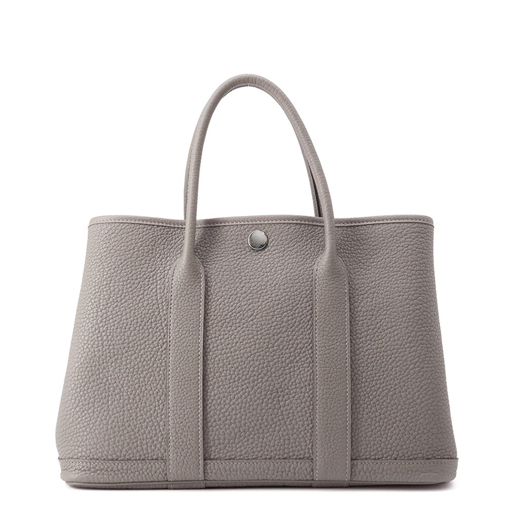 HERMES Garden Party Gris Meyer Negonda Leather Size TPM