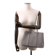 将图像加载到图库查看器中，HERMES Garden Party Gris Meyer Negonda Leather Size TPM
