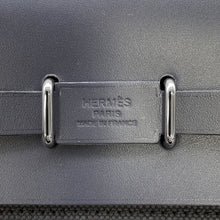 将图像加载到图库查看器中，HERMES Herbag zip Ardoise Toile Military Vache Hunter Leather Size Mini
