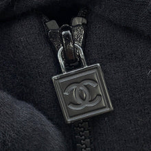 Load image into Gallery viewer, CHANEL Sports Line Coat Size 38 BlackP36681 Cashmere30% Wool 70%
