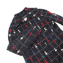 Load image into Gallery viewer, CHANEL Tweed Soutien Collar Coat Size 36 Navy/MulticolorP42157 Wool 36% Cotton31% Acryl26% Nylon7%
