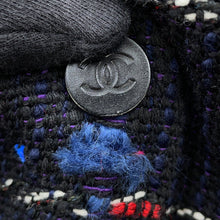 Load image into Gallery viewer, CHANEL Tweed Soutien Collar Coat Size 36 Navy/MulticolorP42157 Wool36% Cotton31% Acryl26% Nylon7%
