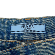 Load image into Gallery viewer, PRADA Distressed Organic Denim 5-Pocket Pants Size 25 BlueGFP469 Cotton100%
